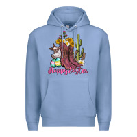 Colony Blue Happy Easter western Easter Day Premium Hoodie - CowGirlArtShop