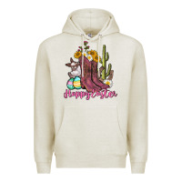 Oatmeal Heather Happy Easter western Easter Day Premium Hoodie - CowGirlArtShop