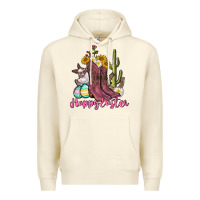 Sandshell Happy Easter western Easter Day Premium Hoodie - CowGirlArtShop
