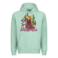 Seafoam Happy Easter western Easter Day Premium Hoodie - CowGirlArtShop
