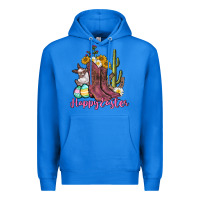 True Royal Happy Easter western Easter Day Premium Hoodie - CowGirlArtShop