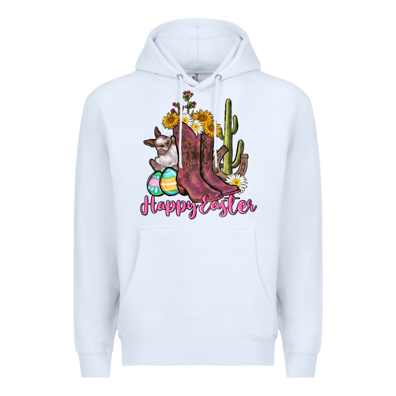 Happy Easter Western Easter Day Premium Hoodie by CowGirlArtShop | Teevron