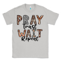 Moon Dust Pray Trust Wait Repeat Classic Tee - CowhideDigitalArt
