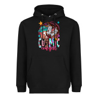 Black cosmic cowgirl Heavyweight Hoodie - OliviaCreatesArt