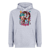 Heather Grey cosmic cowgirl Heavyweight Hoodie - OliviaCreatesArt