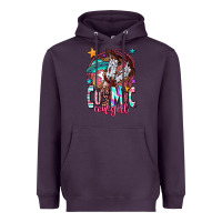 Plum cosmic cowgirl Heavyweight Hoodie - OliviaCreatesArt