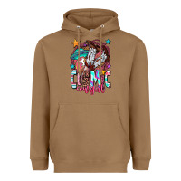 Toasted Coconut cosmic cowgirl Heavyweight Hoodie - OliviaCreatesArt