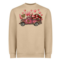 Mushroom love truck with roses and leopard Heavyweight Sweatshirt - RanaPortraitStore