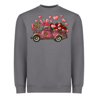 Storm love truck with roses and leopard Heavyweight Sweatshirt - RanaPortraitStore