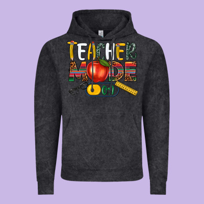 Teacher Mode On Vintage Hoodie Designed By Nancycooperartshop