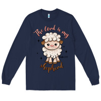 Navy the lord is my shepherd Long Sleeve Tee - Artiststas