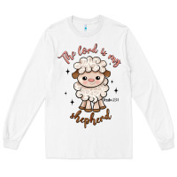 White the lord is my shepherd Long Sleeve Tee - Artiststas