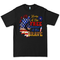 Black home of the free because of the brave Premium Tee - NancyCooperArtShop