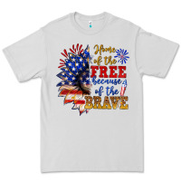Dove Grey home of the free because of the brave Premium Tee - NancyCooperArtShop