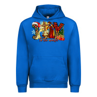Cobalt Joy To The World Urban Hoodie - CowhideDigitalArt