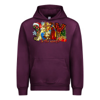 Mauve Wine Joy To The World Urban Hoodie - CowhideDigitalArt