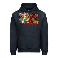 Navy Joy To The World Urban Hoodie - CowhideDigitalArt