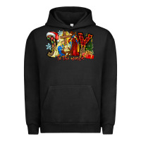 Pigment Black Joy To The World Urban Hoodie - CowhideDigitalArt