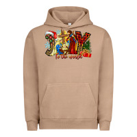 Pigment Burro Joy To The World Urban Hoodie - CowhideDigitalArt