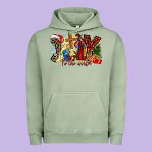 Joy To The World Urban Hoodie Designed By Cowhidedigitalart