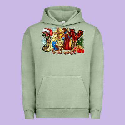 Joy To The World Urban Hoodie Designed By Cowhidedigitalart