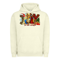 Pigment Pistachio Joy To The World Urban Hoodie - CowhideDigitalArt