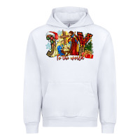 White Joy To The World Urban Hoodie - CowhideDigitalArt