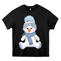 Black winter snowman Heavy Core Tee - AdoDesignShop