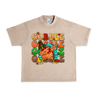 French Oak gobble gobble gobble gobble turkey Urban Heavy Tee - MaliasSmallBusiness