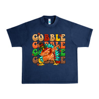 Navy gobble gobble gobble gobble turkey Urban Heavy Tee - MaliasSmallBusiness