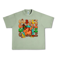 Oil Green gobble gobble gobble gobble turkey Urban Heavy Tee - MaliasSmallBusiness