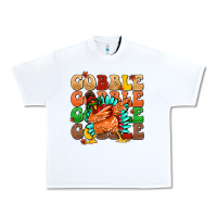 White gobble gobble gobble gobble turkey Urban Heavy Tee - MaliasSmallBusiness