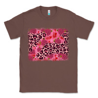 Chestnut valentine's day roses leopard background Classic Tee - JahusDesignShop