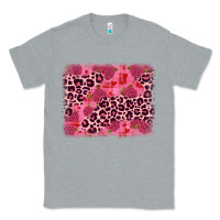 Heather Grey valentine's day roses leopard background Classic Tee - JahusDesignShop