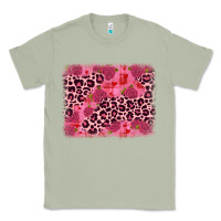 Matcha valentine's day roses leopard background Classic Tee - JahusDesignShop