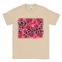 Mushroom valentine's day roses leopard background Classic Tee - JahusDesignShop
