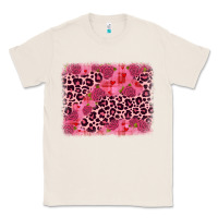 Natural valentine's day roses leopard background Classic Tee - JahusDesignShop
