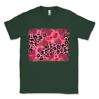 Sports Green valentine's day roses leopard background Classic Tee - JahusDesignShop