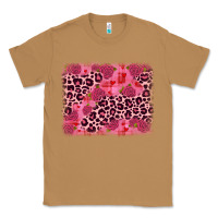 Toasted Coconut valentine's day roses leopard background Classic Tee - JahusDesignShop