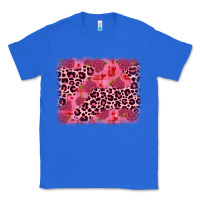 True Royal valentine's day roses leopard background Classic Tee - JahusDesignShop