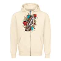 Sandshell Football lightning bolt leopard Zipper Hoodie - HowdyJamesFarm