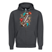 Smoke Football lightning bolt leopard Zipper Hoodie - HowdyJamesFarm