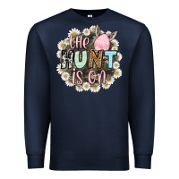 Navy Easter Day The hunt is on Premium Sweatshirt - OliviaCreatesArt