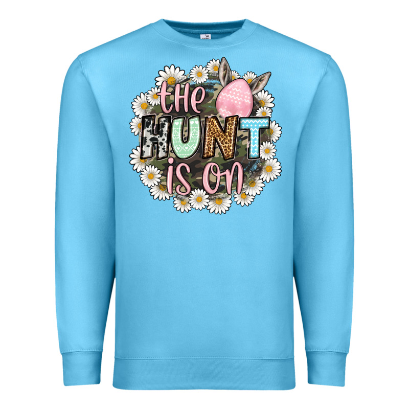Easter Day The Hunt Is On Premium Sweatshirt by OliviaCreatesArt | Teevron