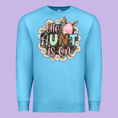 Easter Day The Hunt Is On Premium Sweatshirt Designed By Oliviacreatesart