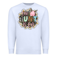 White Easter Day The hunt is on Premium Sweatshirt - OliviaCreatesArt