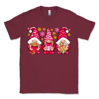 Burgundy Pink Christmas gnomes Classic Tee - NancyCooperArtShop