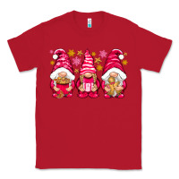 Red Pink Christmas gnomes Classic Tee - NancyCooperArtShop