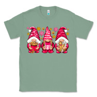 Sage Pink Christmas gnomes Classic Tee - NancyCooperArtShop