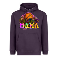 Plum basketball mama Heavyweight Hoodie - OliviaCreatesArt